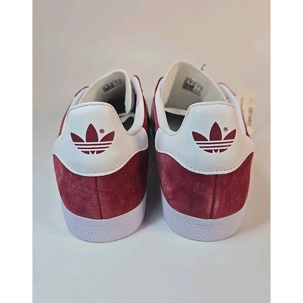 ADIDAS‎ GAZELLE 'COLLEGIATE BURGUNDY WHITE' - B41645 Mens 13